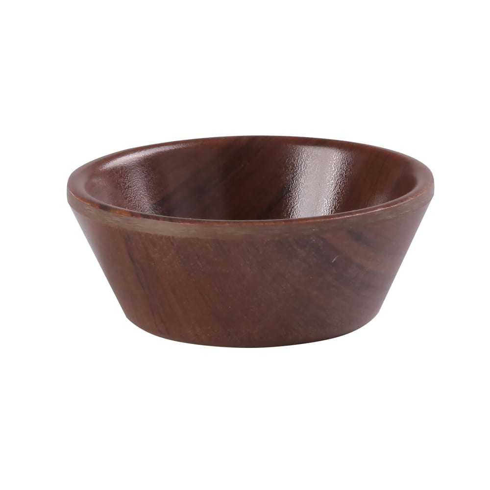Yanco WL-505 10 oz Round Melamine Soup Bowl, Wood Grain