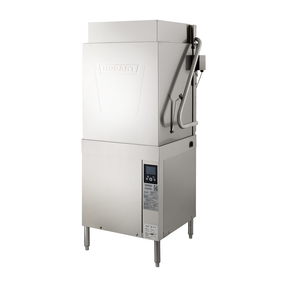 Hobart AM16VLT-BAS-2 High Temp Door Type Dishwasher w/ 40 Racks/hr Capacity, Built-in Booster, 208-240v/3ph