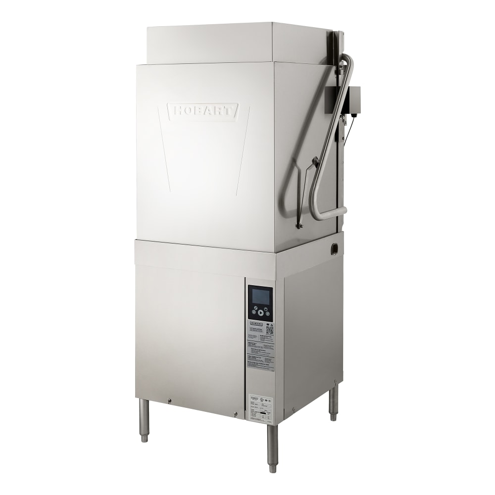 Hobart AM16VLT-BAS-4 High Temp Door Type Dishwasher w/ 40 Racks/hr Capacity, Built-in Booster, 480v/3ph