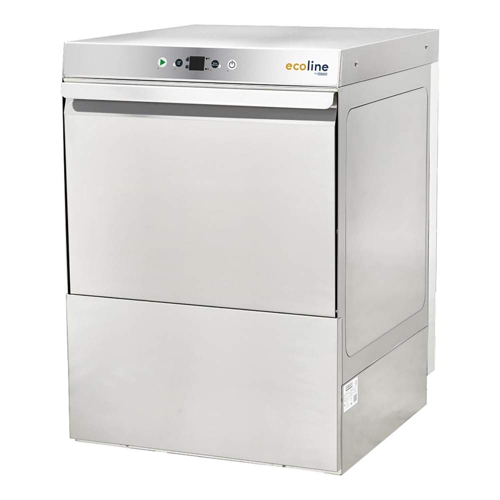Ecoline by Hobart EUH-1 High Temp Rack Undercounter Dishwasher w/ 24 Racks/hr Capacity, 208-240v/1ph