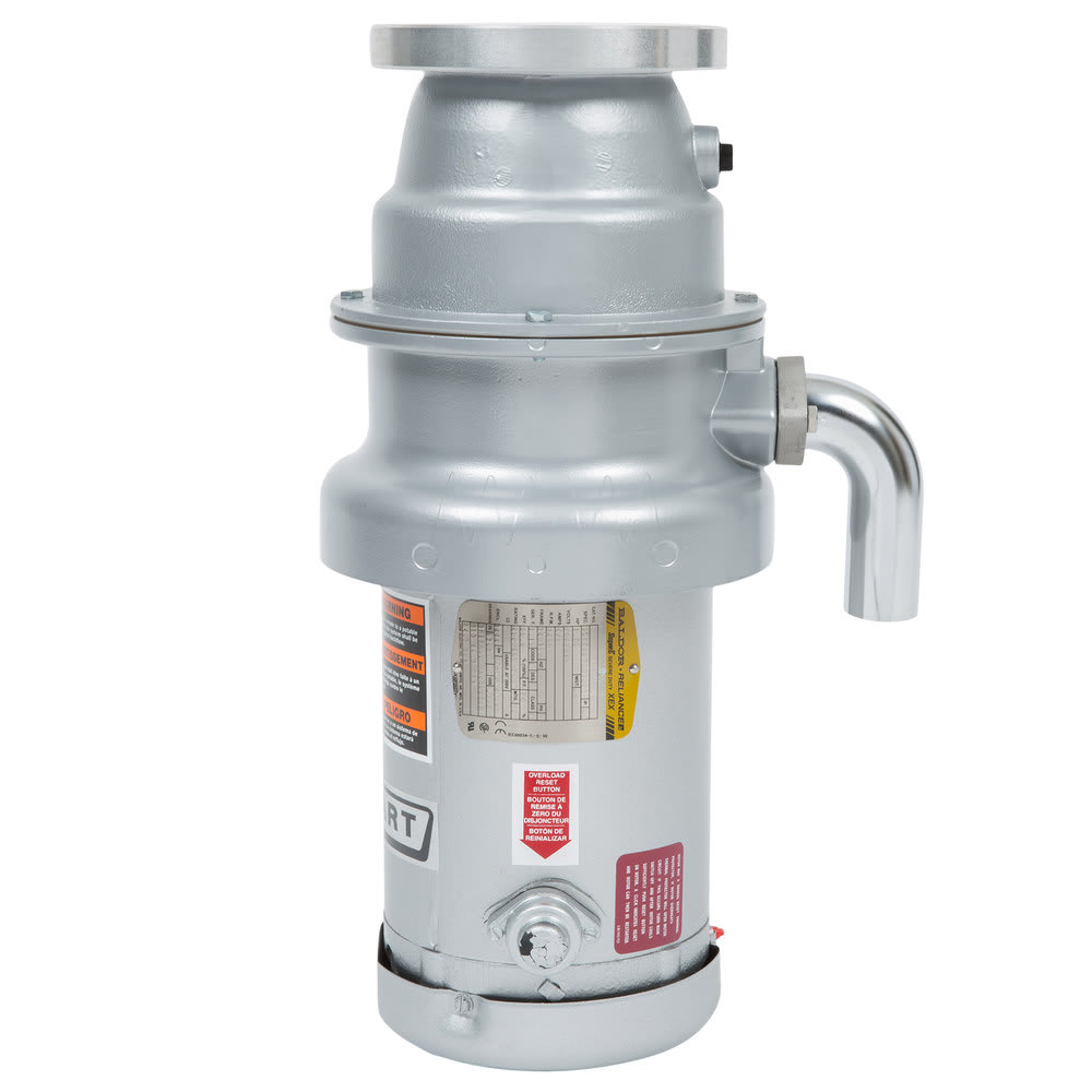 Hobart FD4/125-1 Garbage Disposer w/ Short Upper Housing - 1 1/4 HP, 208-240/480v/3ph
