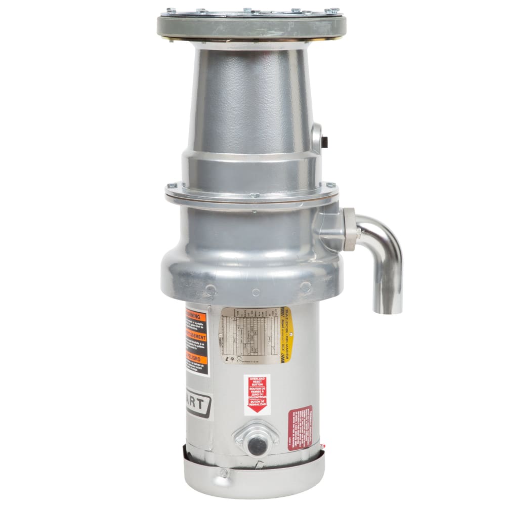 Hobart FD4/125-2 Garbage Disposer w/ Long Upper Housing - 1 1/4 HP, 208-240/480v/3ph