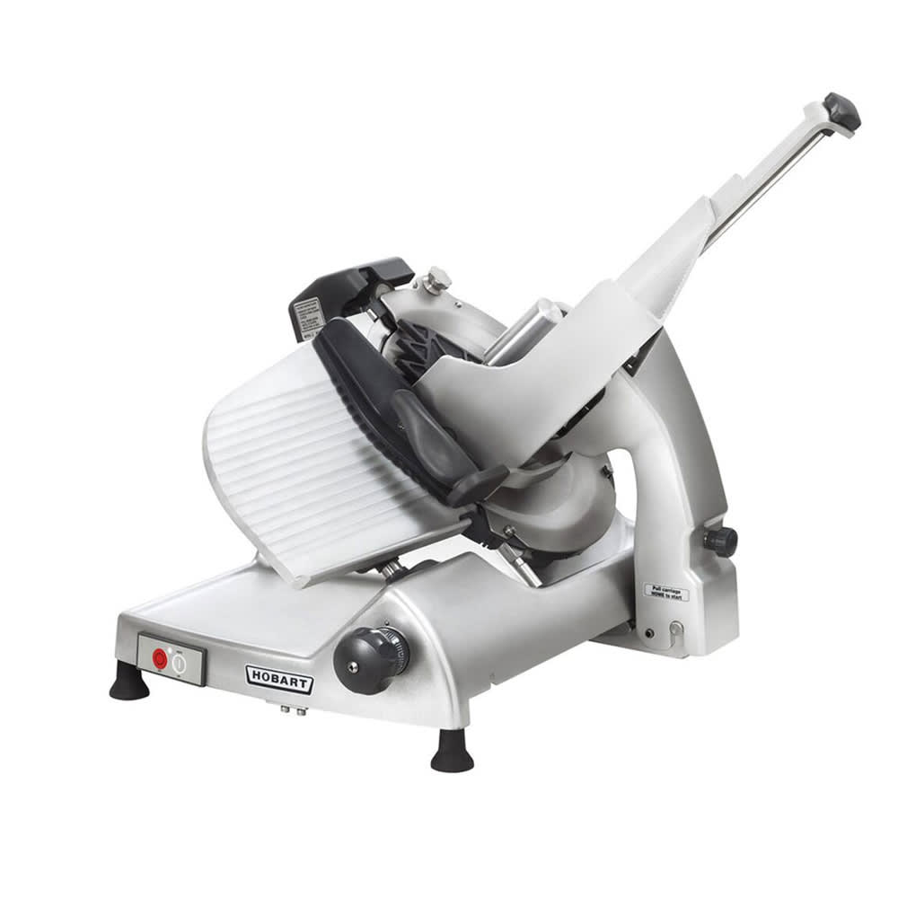Hobart HS8-1 Manual Meat & Cheese Slicer w/ 13" Blade, Belt Driven, Aluminum, 1/2 hp
