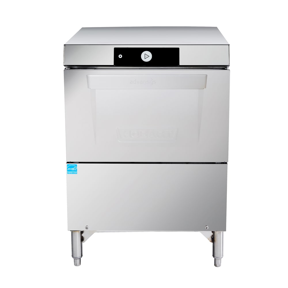 Hobart LXGNR-2 Advansys High Temp Undercounter Glass Washer w/ 30 Racks/hr Capacity, Built-in Booster, 120/208-240v