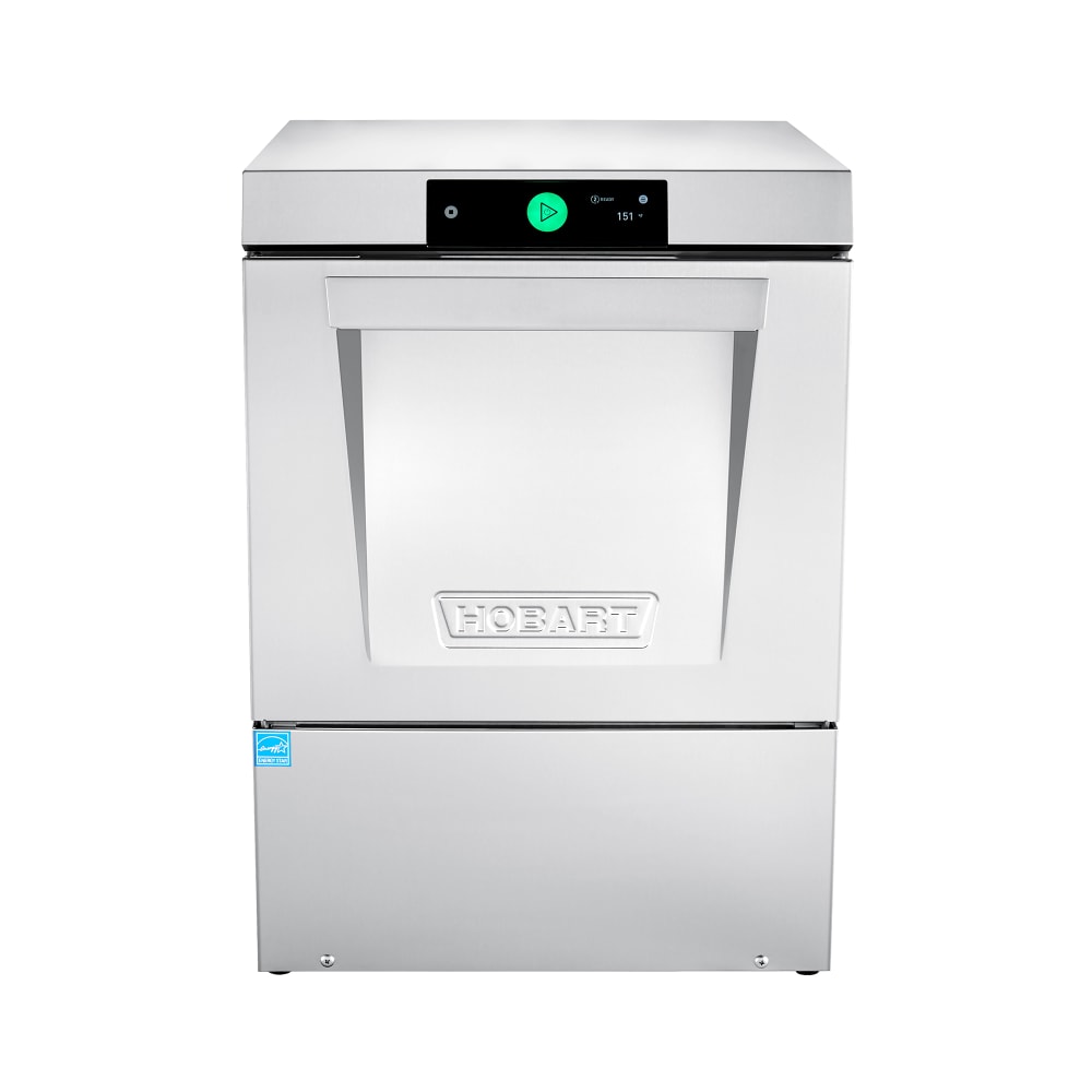 Hobart LXNH-2L LXn Series High Temp Undercounter Dishwasher w/ 48 Racks/hr Capacity, Built-in Booster, 120/208-240v
