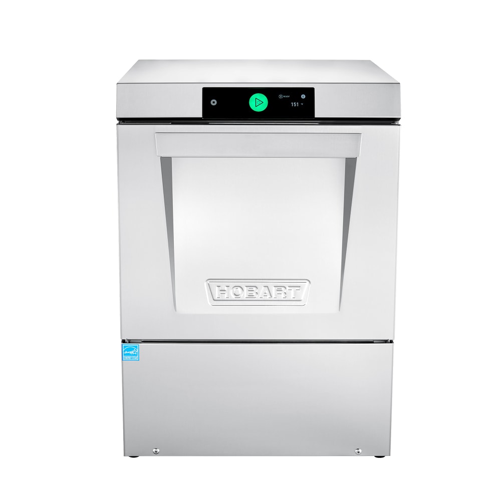 Hobart LXNR-1 LXn Series High Temp Undercounter Dishwasher w/ 30 Racks/hr Capacity, Built-in Booster, 208-240v/1ph