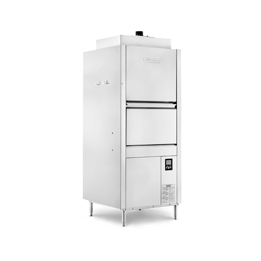 Hobart PW10N-ADV-1 Advansys™ High Temp Door Type Dishwasher w/ 13 Racks/hr Capacity, Built-in Booster, 208-240v/3ph