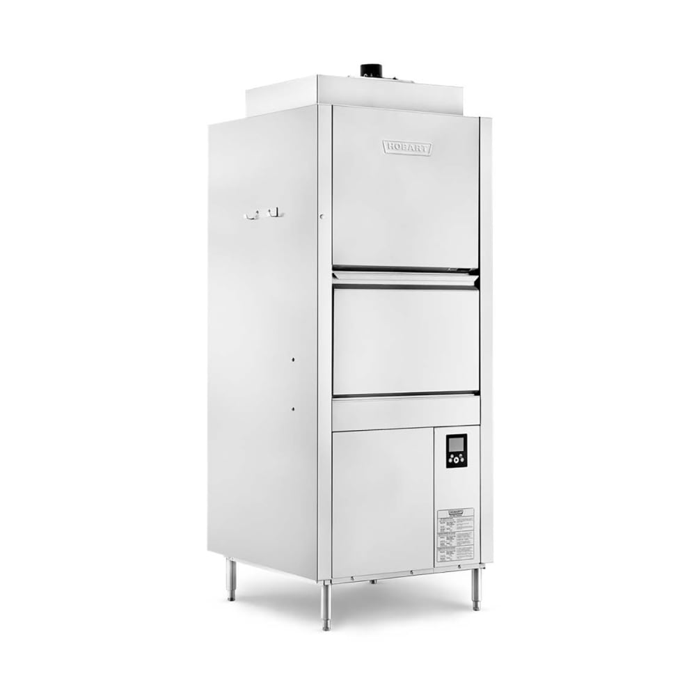 Hobart PW10N-ADV-2 Advansys™ High Temp Door Type Dishwasher w/ 13 Racks/hr Capacity, Built-in Booster, 480v/3ph