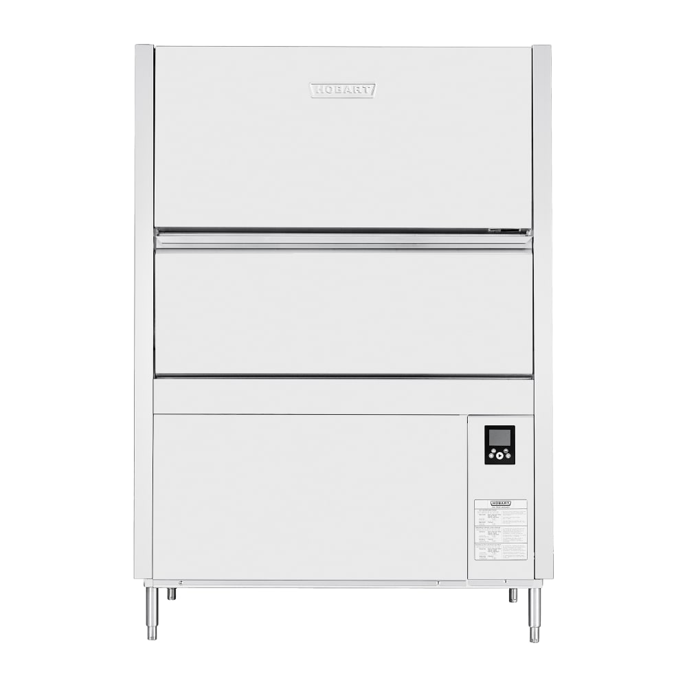 Hobart PW20N-BAS-1 High Temp Door Type Dishwasher w/ 20 Racks/hr, Built-in Booster, 208-240v/3ph