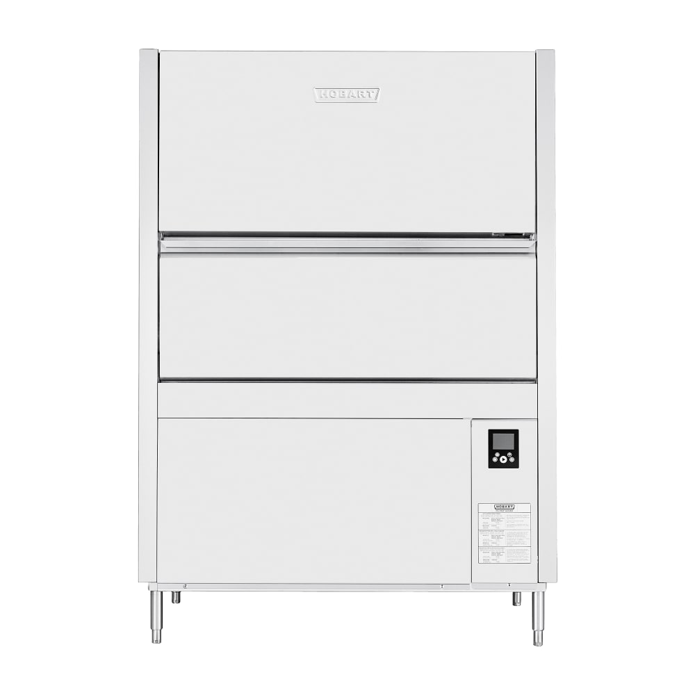 Hobart PW20N-BAS-2 High Temp Door Type Dishwasher w/ 20 Racks/hr, Built-in Booster, 480v/3ph