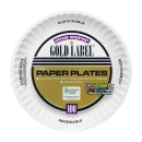 AJM Packaging Gold Label® 9" Disposable Plate - Paper, White (CP9GOEWH) thumbnail 3