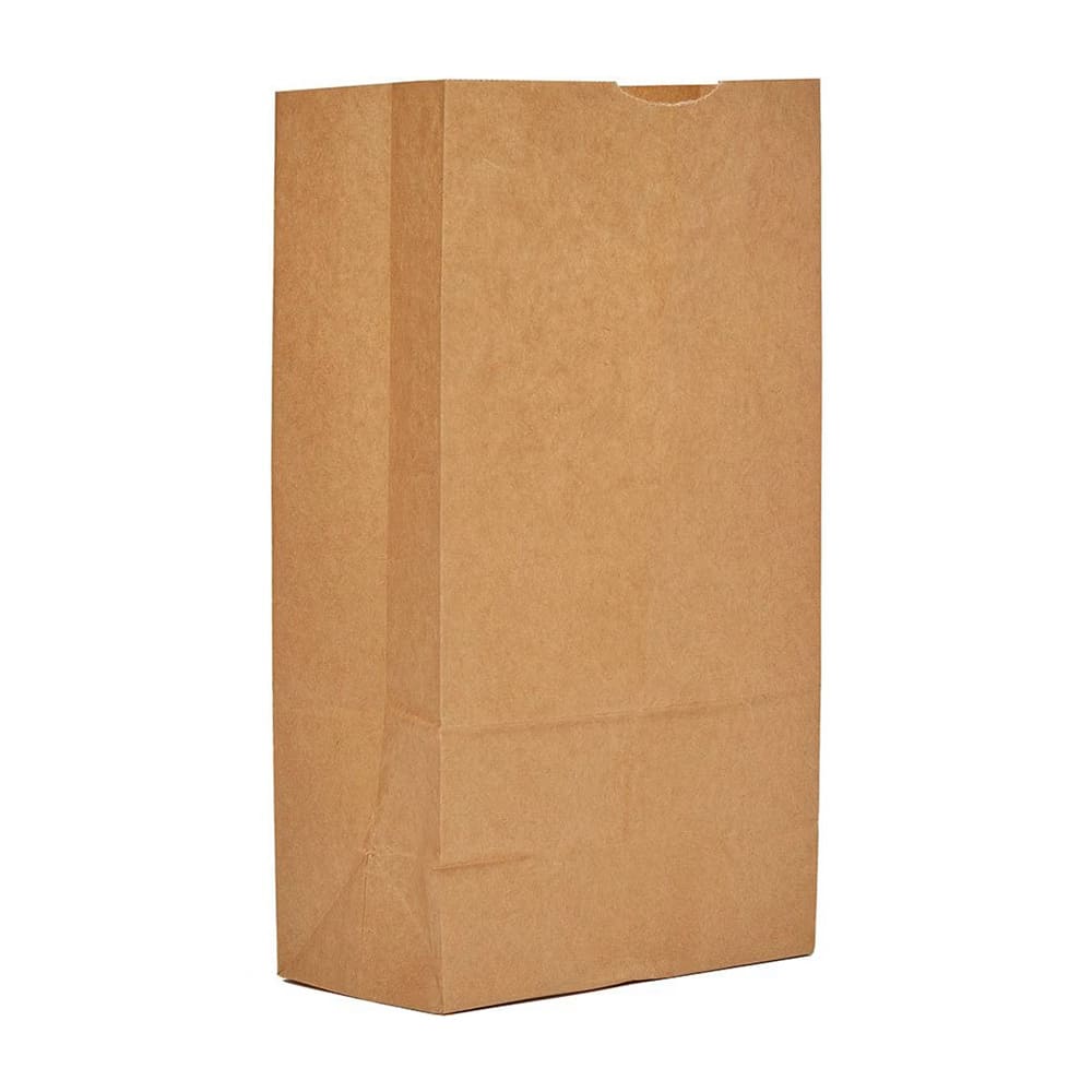AJM Packaging Grocery Bag - 16" x 7 3/4", Kraft Paper (GB16NP5C)