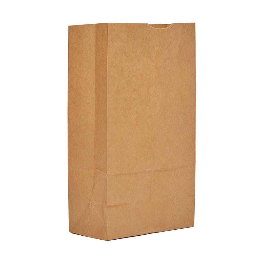 AJM Packaging Grocery Bag - 13 3/4" x 7 1/10", Kraft Paper (GBN112G5CEH)