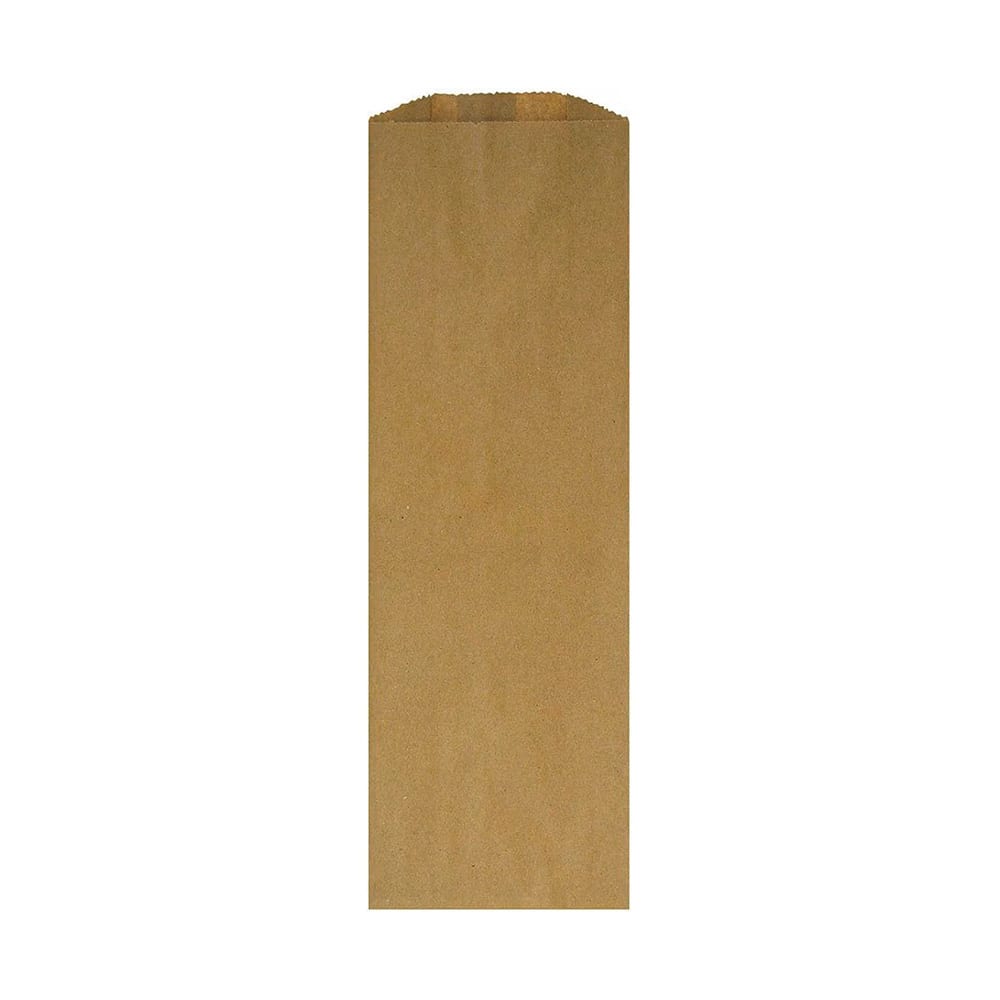 AJM Packaging Quart Size Liquor Bag - 16" x 4 1/4", Kraft Paper (LQ35NP5C)