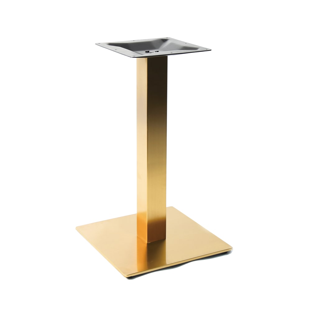 Art Marble 28 3/4" Dining Height Table Base - Indoor/Outdoor, Stainless Steel, Gold (G05-17D)