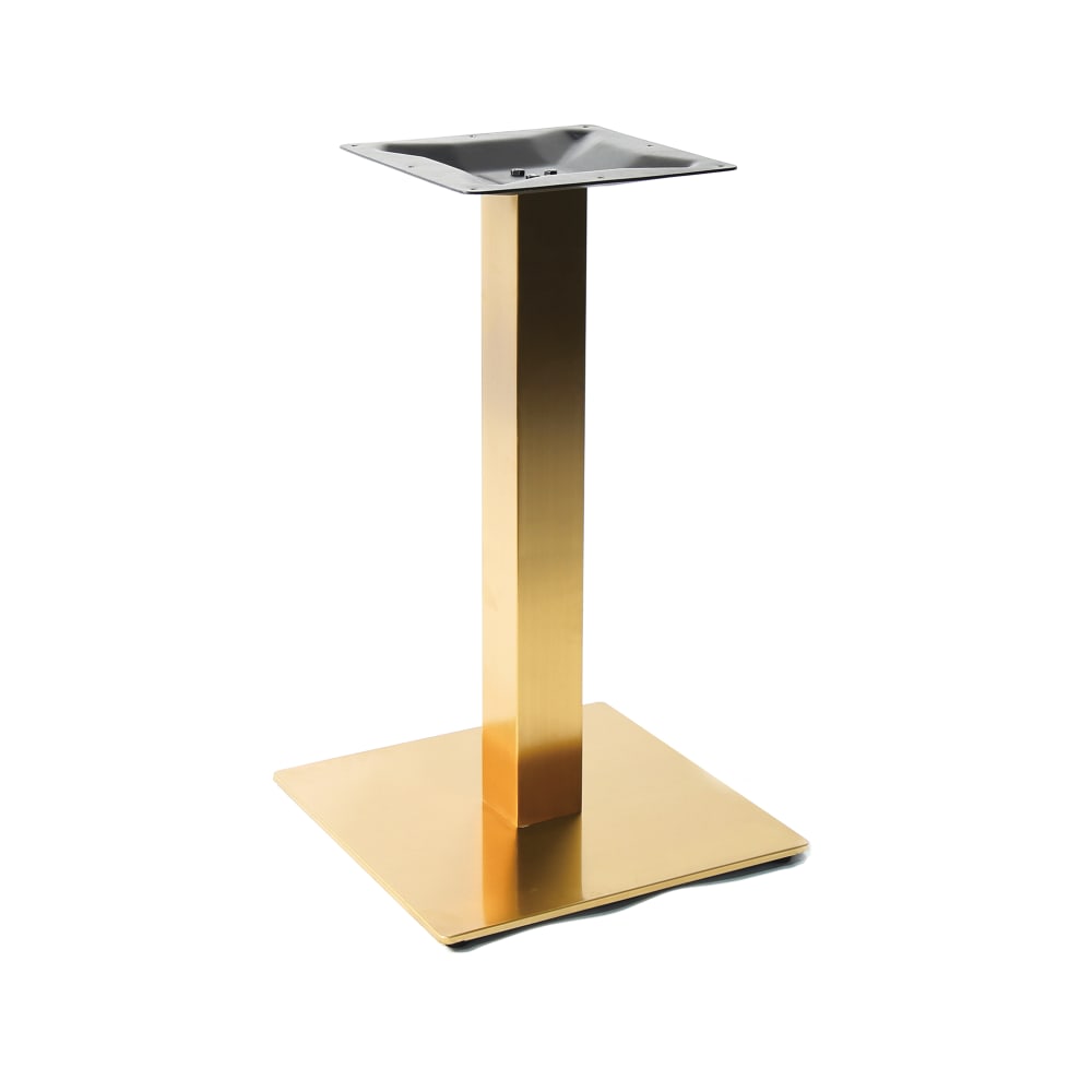 Art Marble 28 3/4" Dining Height Table Base - Indoor/Outdoor, Stainless Steel, Gold (G05-23D)