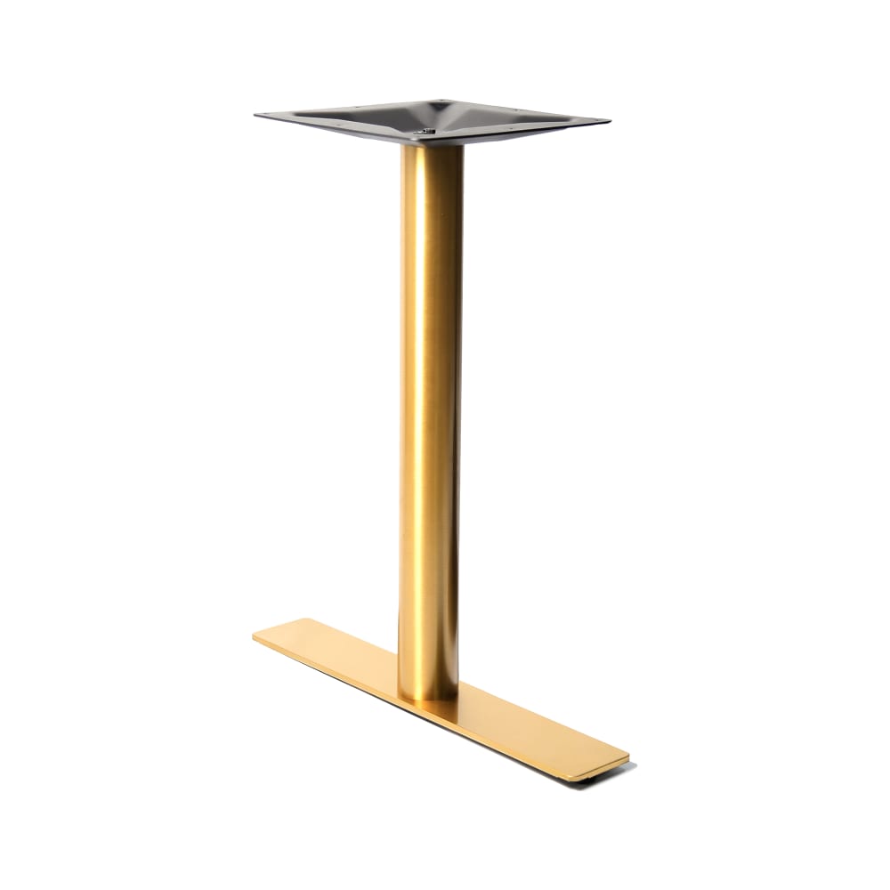 Art Marble 40 3/4" Bar Height Table Base - Indoor/Outdoor, Stainless Steel, Gold (G10-0522H)