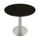Art Marble 24" Round Granite Table Top - Indoor/Outdoor, Black Galaxy (G20624RD) thumbnail 3