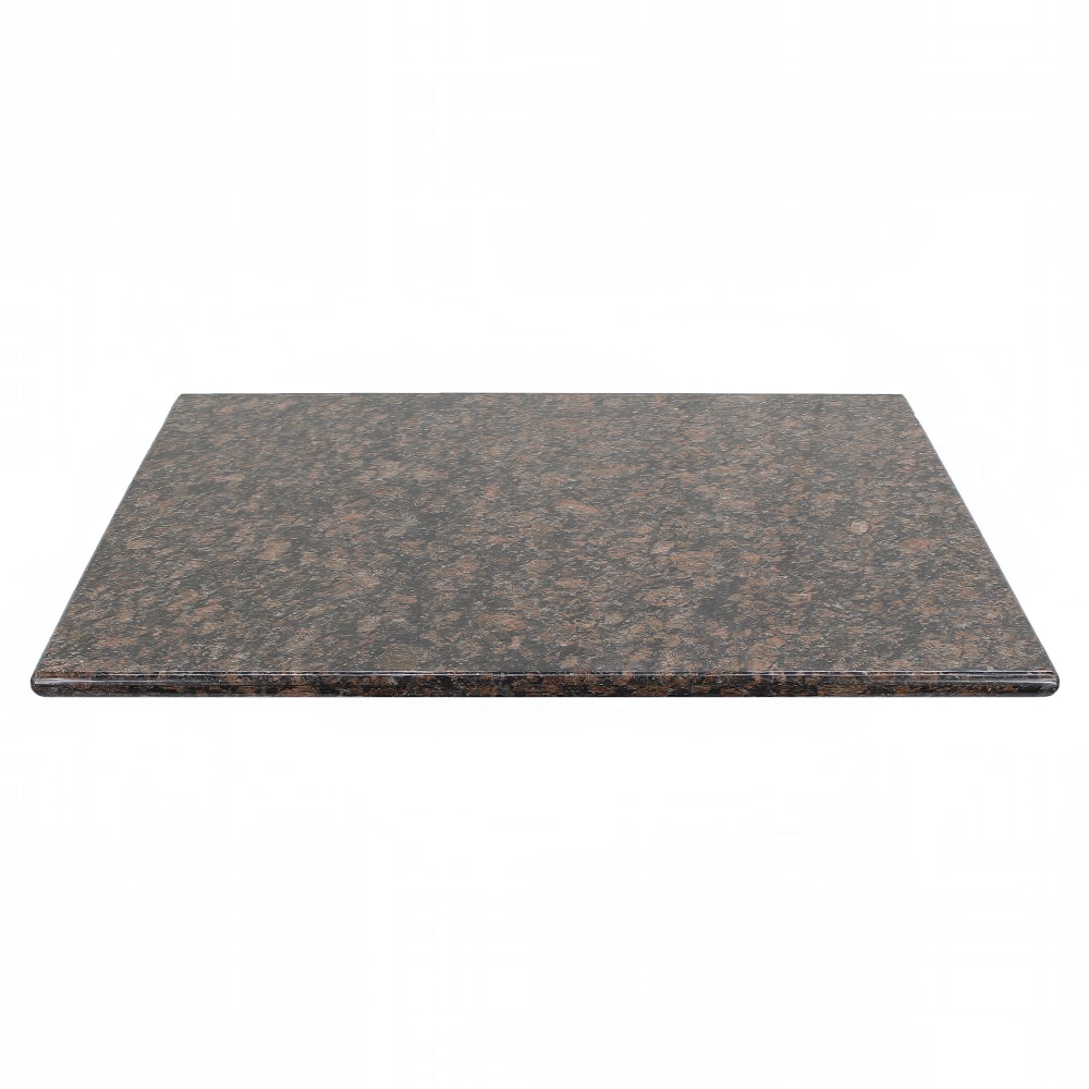 Art Marble 24" x 30" Rectangular Granite Table Top, Tan Brown (G21524X30)