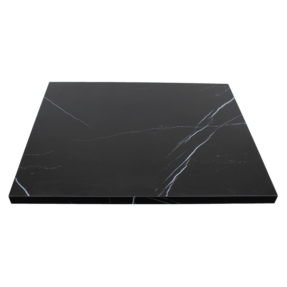 Art Marble 30" x 42" Rectangular Sintered Stone Table Top - Indoor/Outdoor, Italian Black (P60230X42)