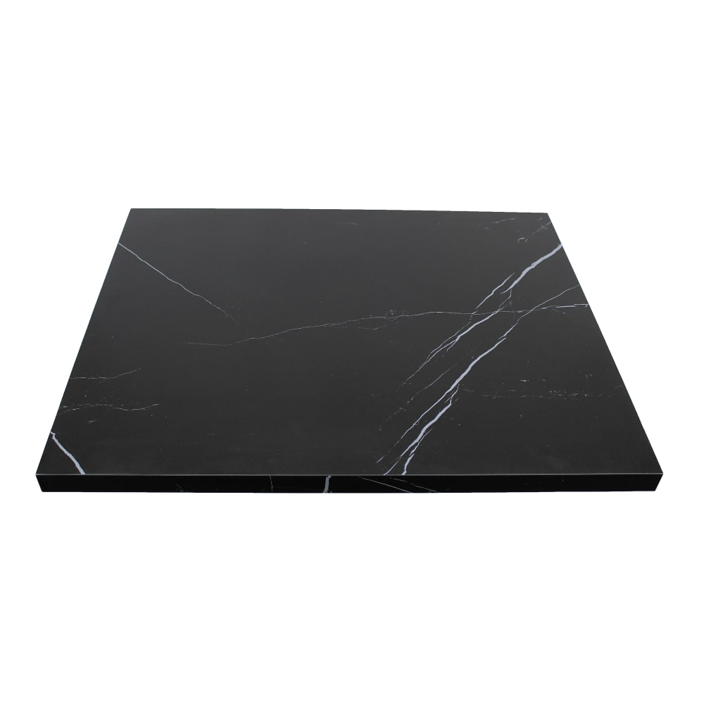 Art Marble 30" x 48" Rectangular Sintered Stone Table Top - Indoor/Outdoor, Italian Black (P60230X48)