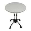 Art Marble 24" Round Quartz Table Top - Indoor/Outdoor, Carrera White (Q40124RD) thumbnail 3