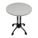 Art Marble 30" Round Quartz Table Top - Indoor/Outdoor, Carrera White (Q40130RD) thumbnail 3