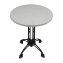 Art Marble 36" Round Quartz Table Top - Indoor/Outdoor, Carrera White (Q40136RD) thumbnail 3