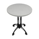 Art Marble 54" Round Quartz Table Top - Indoor/Outdoor, Carrera White (Q40154RD) thumbnail 3