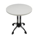 Art Marble 24" Round Quartz Table Top - Indoor/Outdoor, Snow White (Q40324RD) thumbnail 3