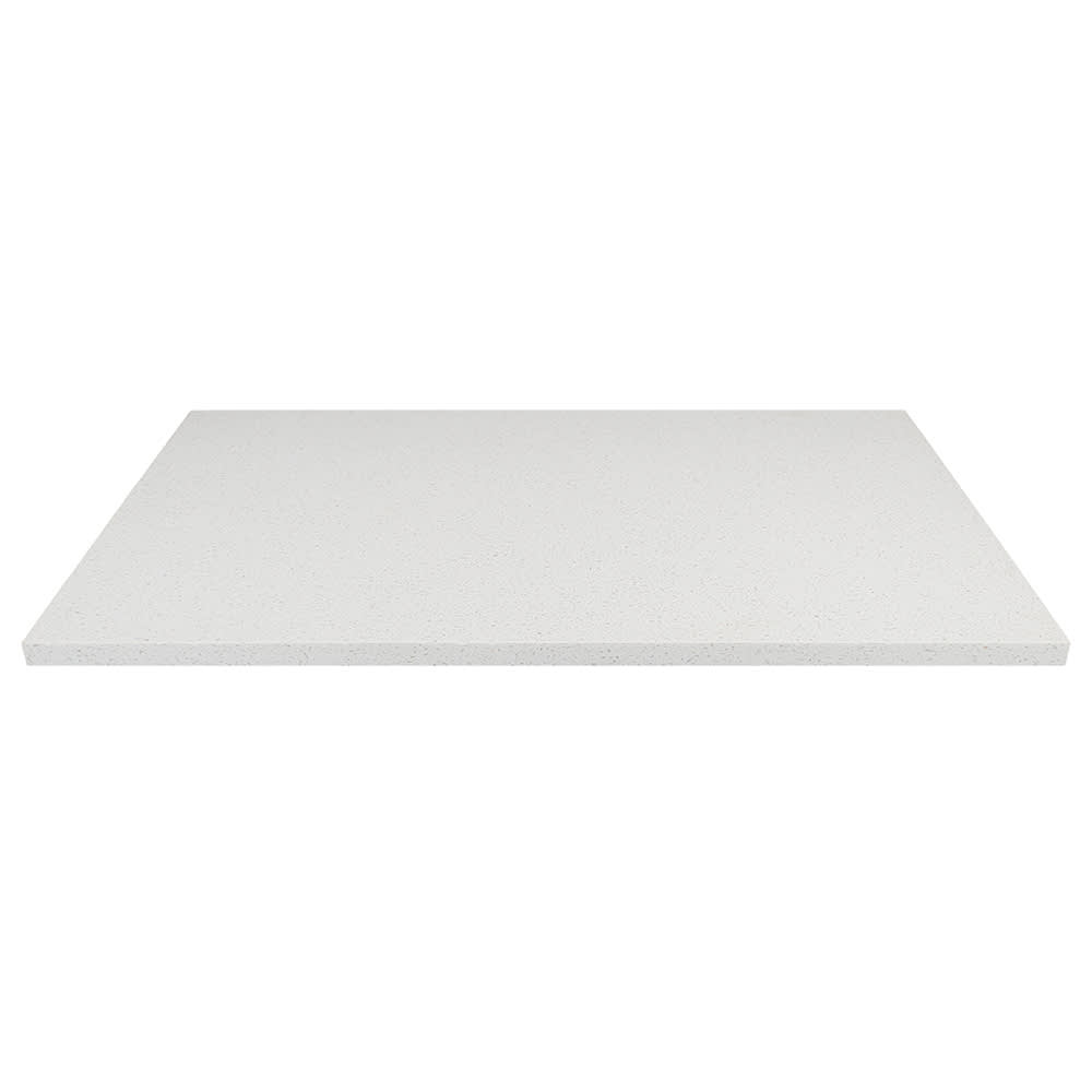 Art Marble 24" x 30" Rectangular Quartz Table Top - Indoor/Outdoor, Snow White (Q40324X30)