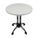 Art Marble 48" Round Quartz Table Top - Indoor/Outdoor, Snow White (Q40348RD) thumbnail 3