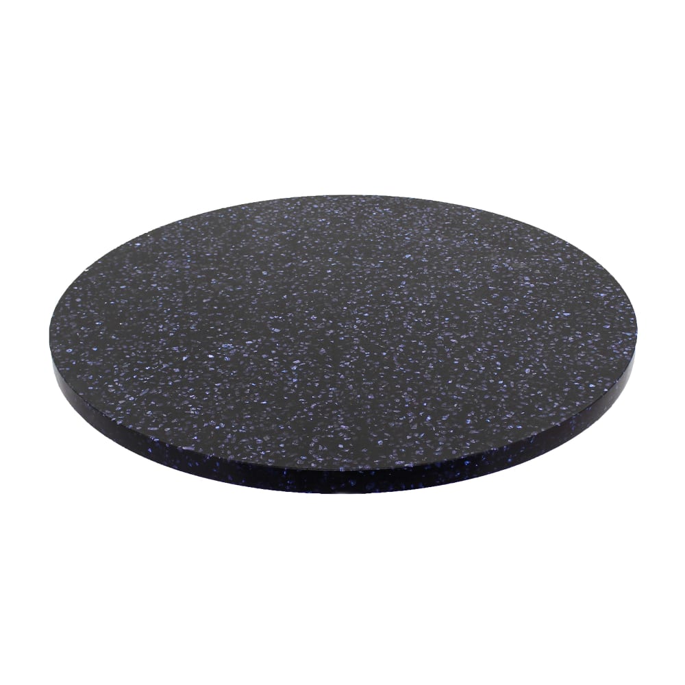 Art Marble 48" Round Quartz Table Top - Indoor/Outdoor, Blue Galaxy (Q40948RD)