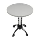 Art Marble 48" Round Quartz Table Top, Winter White (Q41348RD) thumbnail 2