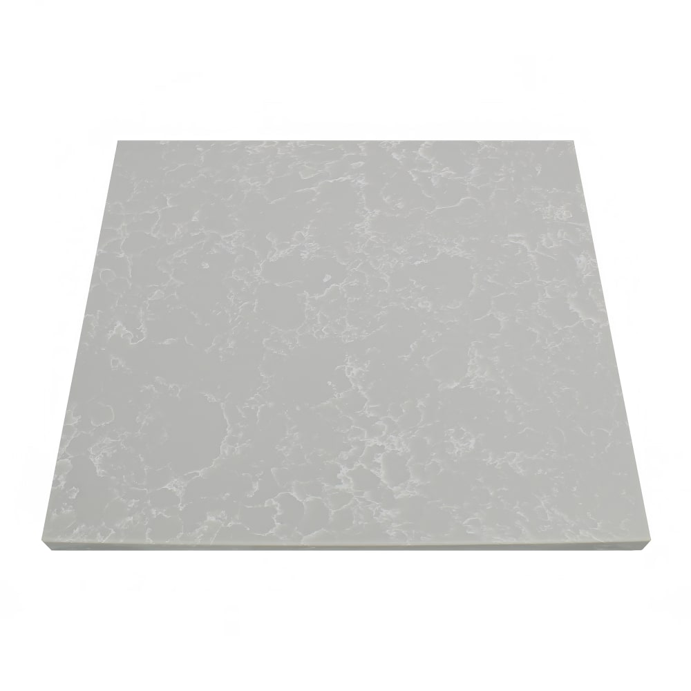Art Marble 30" Square Quartz Table Top, Nebula Gray (Q41530X30)