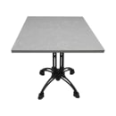 Art Marble 30" Square Quartz Table Top, Nebula Gray (Q41530X30) thumbnail 2