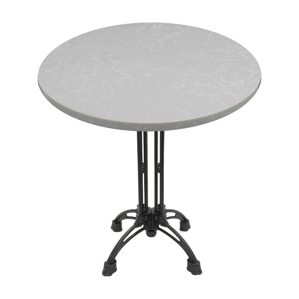 Art Marble 36" Round Quartz Table Top, Nebula Gray (Q41536RD)