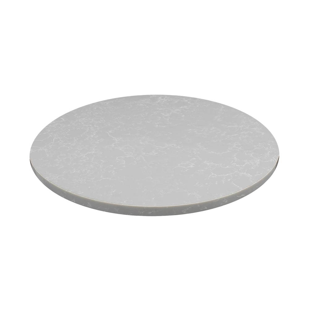 Art Marble 48" Round Quartz Table Top, Nebula Gray (Q41548RD)