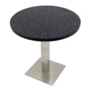 Art Marble 40 3/4" Square Base - Indoor/Outdoor, Sinlge Column, Stainless (SS05-23H) thumbnail 2