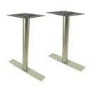 Art Marble 40 3/4" Bar Height Table Base - Indoor/Outdoor, Stainless Steel (SS10-0522H) thumbnail 2