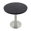 Art Marble 28 3/4" Dining Height Table Base - Indoor/Outdoor, Stainless (SS14-28D) thumbnail 2
