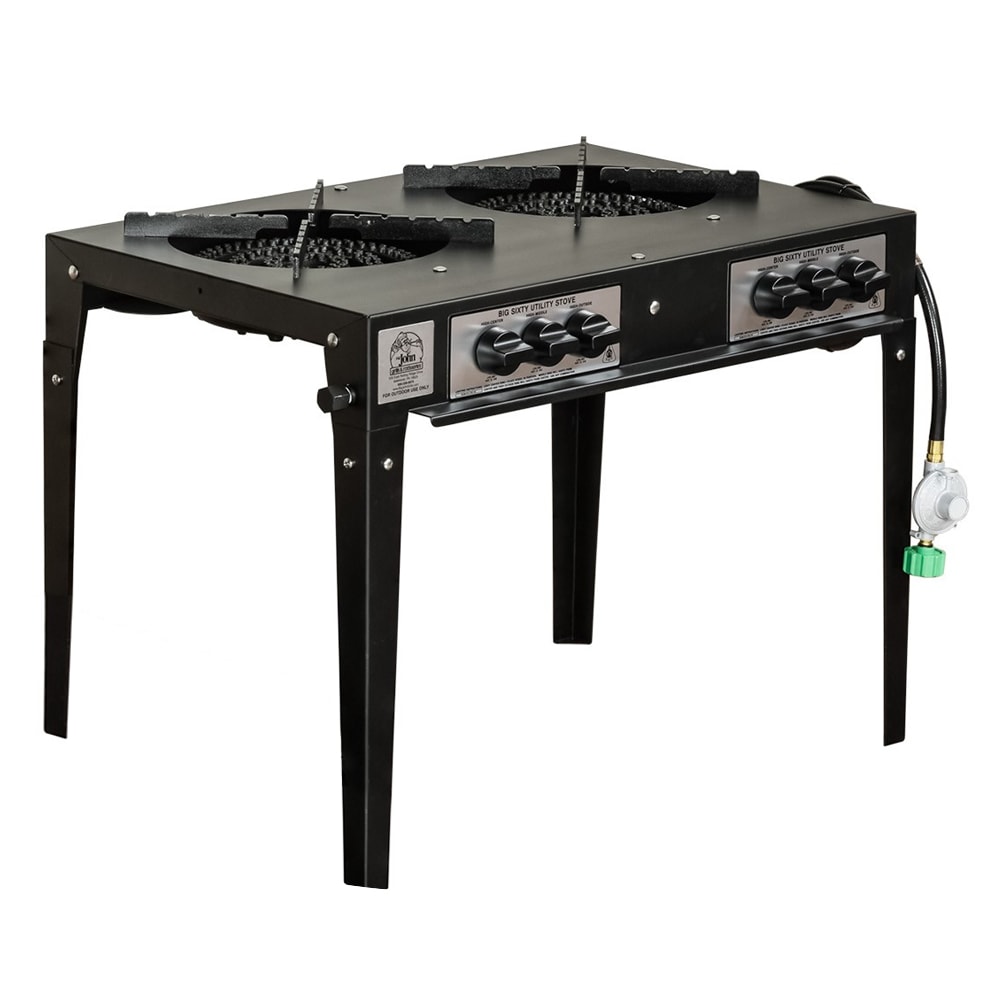 Big John Grills Double Burner Utility Stove, 60000 BTU (BIG 60 II)