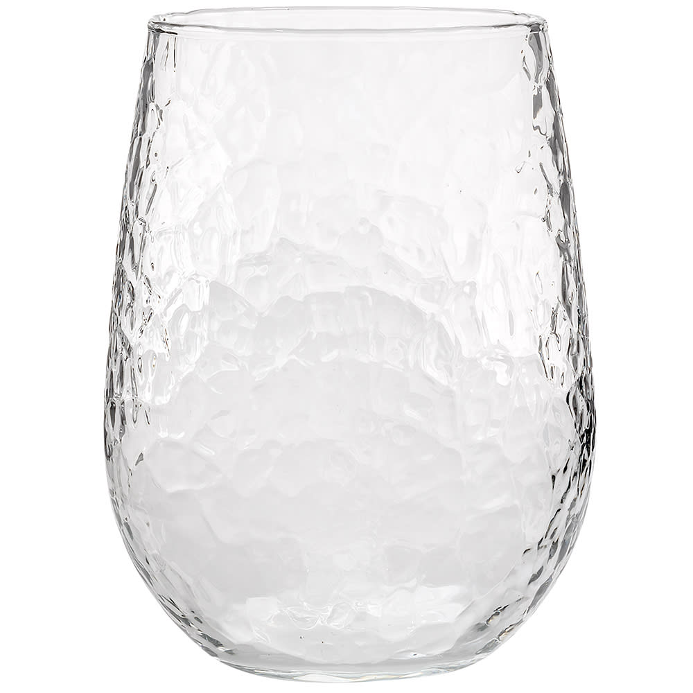 Libbey 1082 17 oz Molten Hammered Stemless Glass