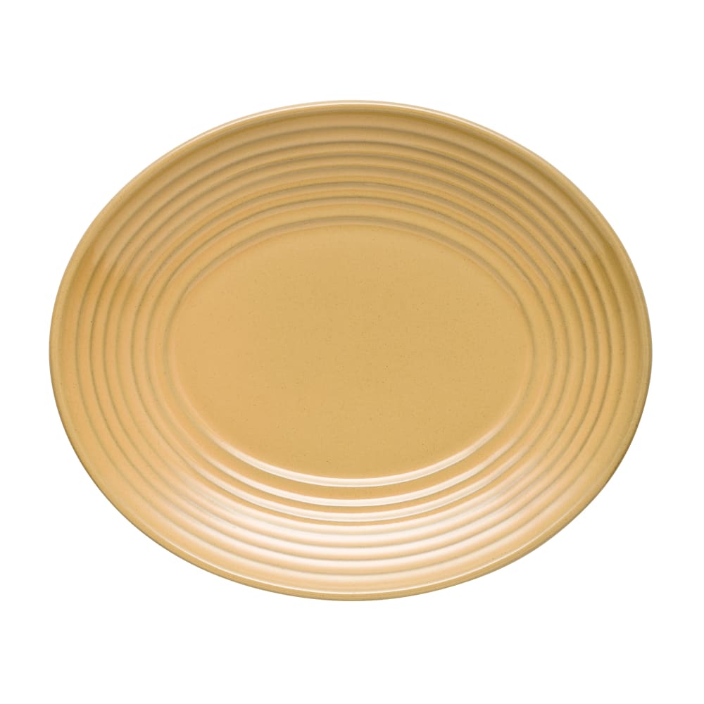Libbey 109751 Oval Canyonlands Platter - 12 1/8" x 10 1/8", Terracotta, Tan