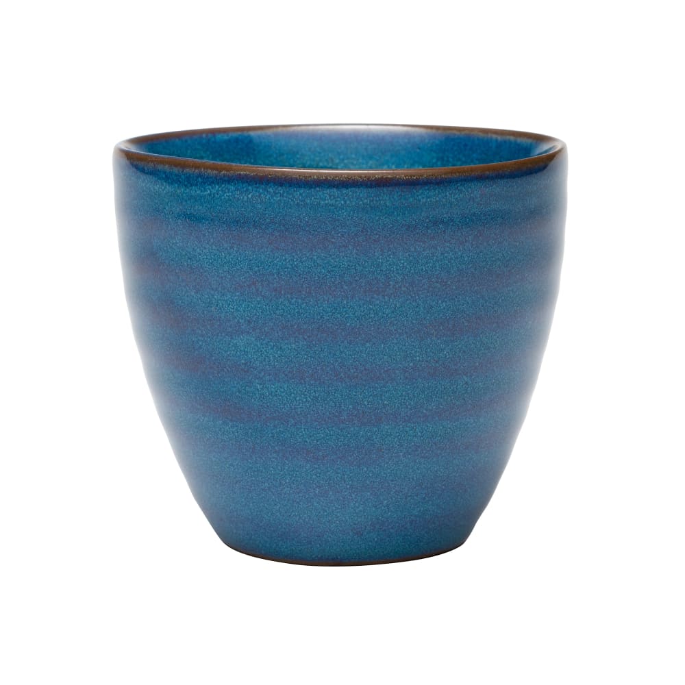 Libbey 109760 9 oz Round Canyonlands Bouillon Cup - Terracotta, Blue