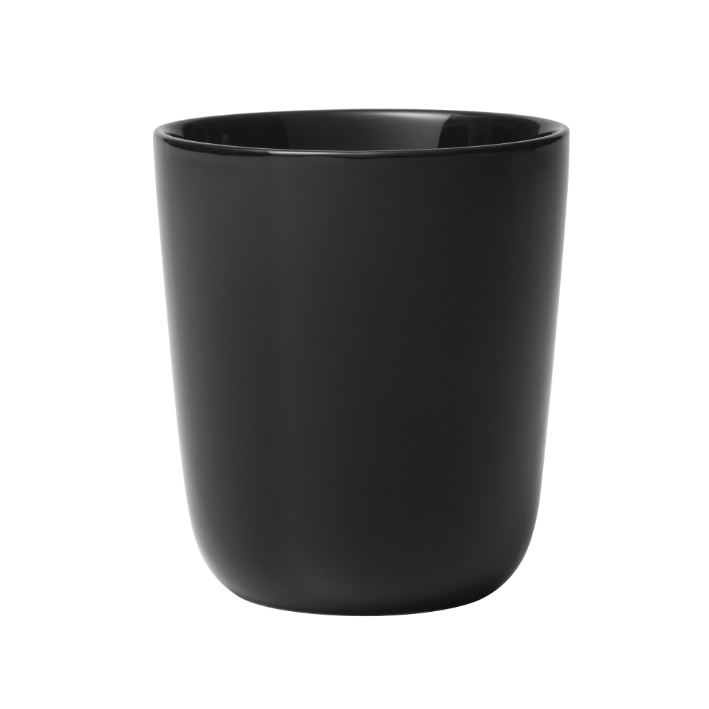 Libbey 109974 9 1/3 oz Round Bouillon Cup - Porcelain, Black