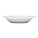 Libbey 109994 10 oz Round Porcelain Soup Bowl - Black w/ White Embossed Pattern thumbnail 2