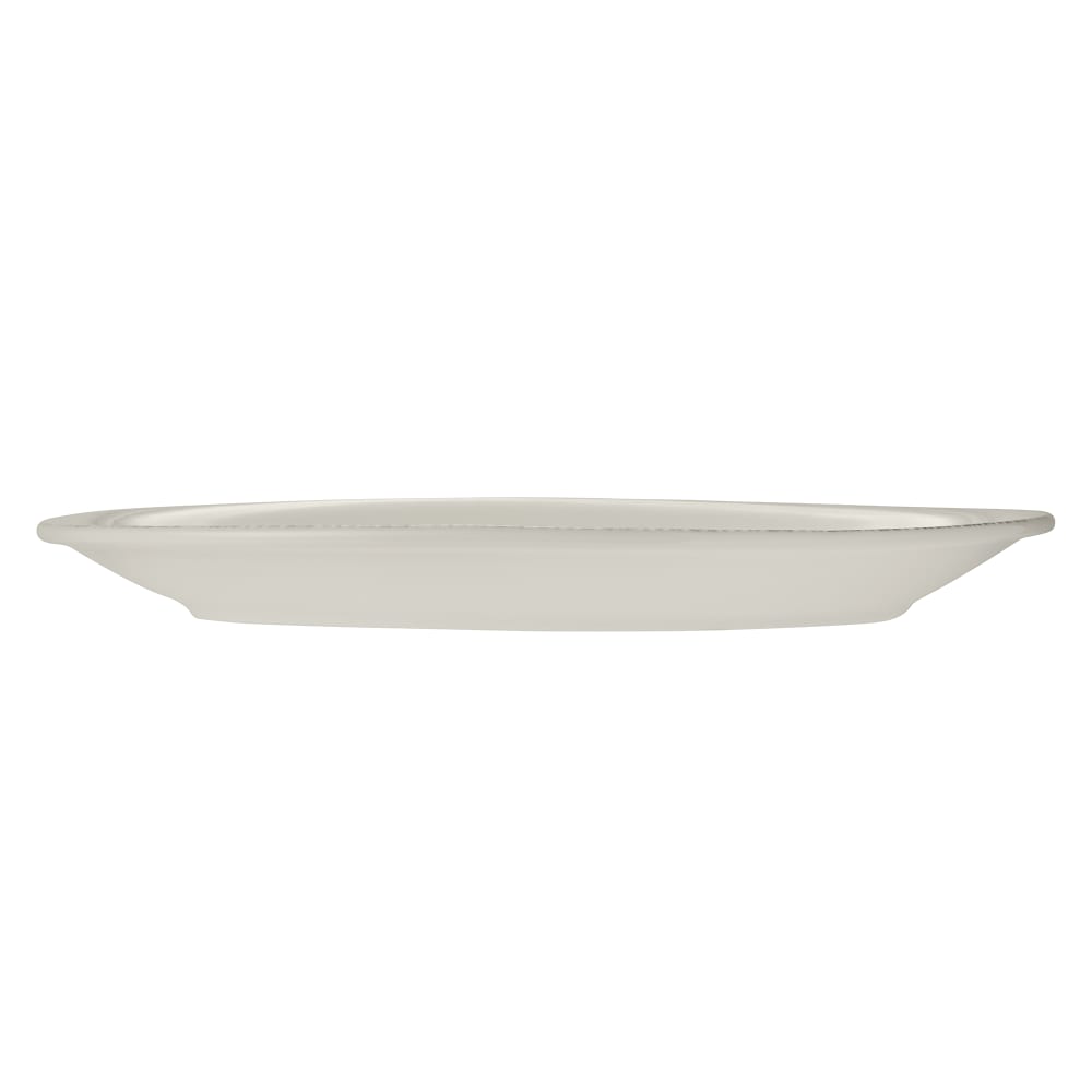 Libbey 113151 13 1/2" x 10" Oval Farmhouse® Platter - Porcelain, Cream White