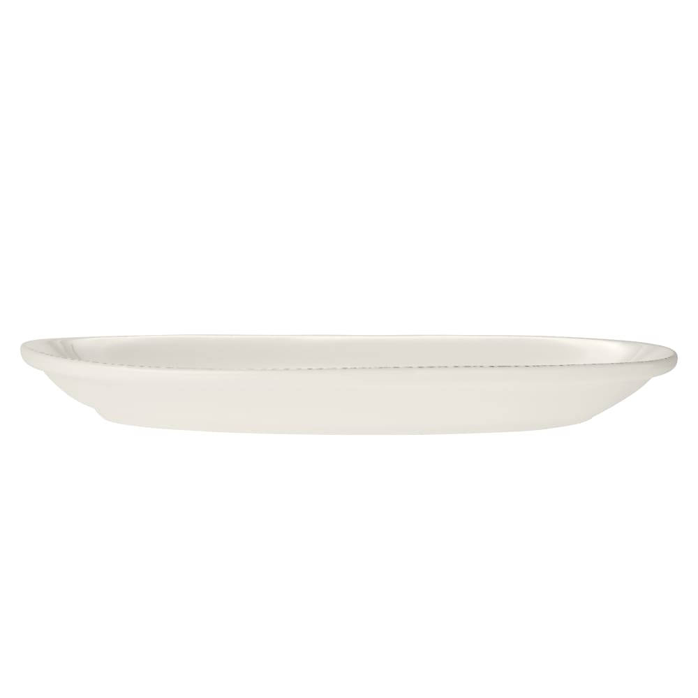 Libbey 113152 11 3/4" x 8" Oval Farmhouse® Platter - Porcelain, Cream White
