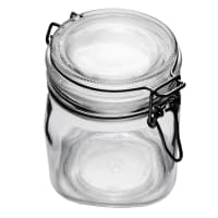 Libbey 17208836 17 oz Glass Jar - Clamp Lid, Large Opening, Rubber Seal thumbnail 2